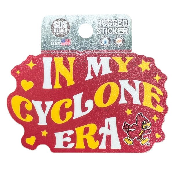 In My Cyclone Era Rugged Sticker (2"x3.5")